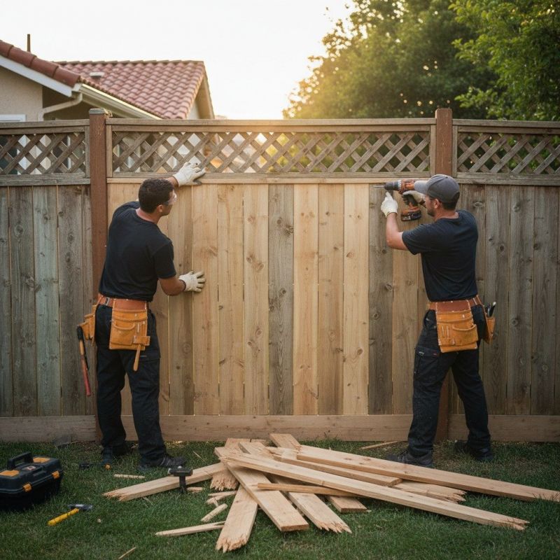 Local Steel Fence Repair pros at work